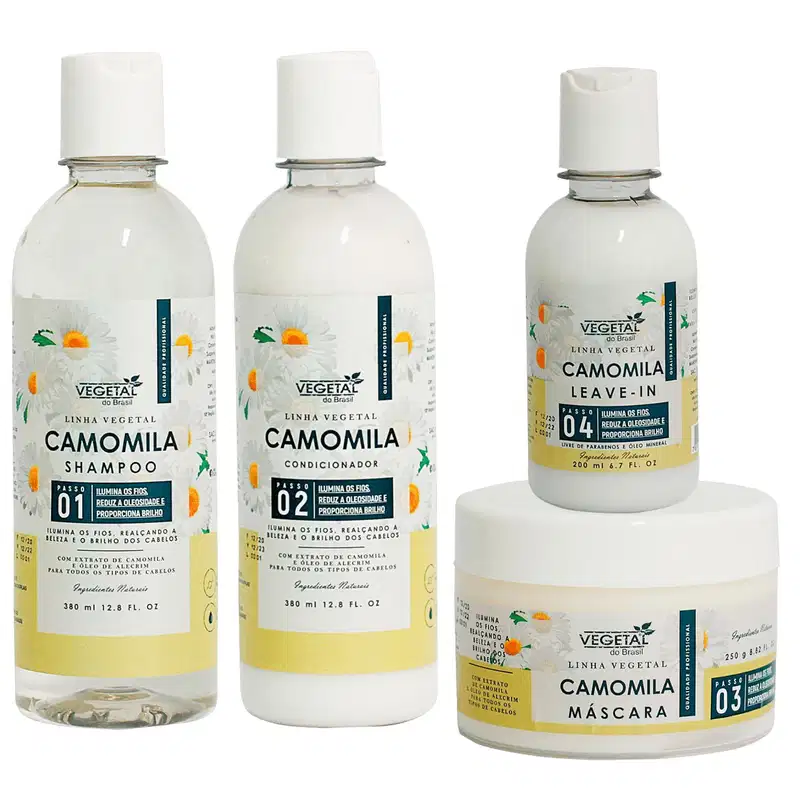 Kit Vegetal do Brasil Linha Vegetal Camomila (4 Produtos)
