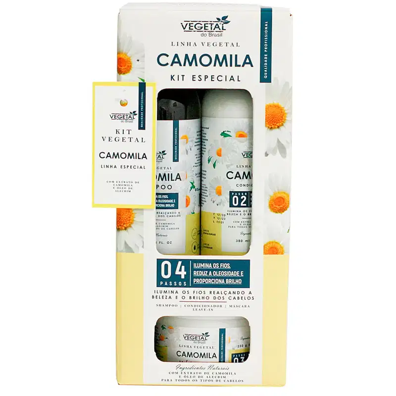 Kit Vegetal do Brasil Linha Vegetal Camomila (4 Produtos)