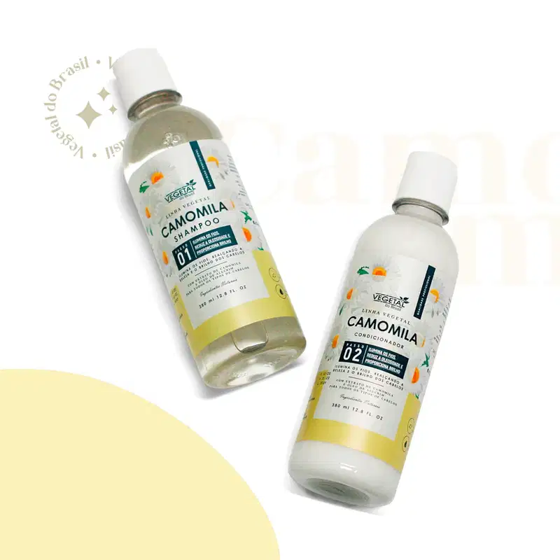 Kit Vegetal do Brasil Linha Vegetal Camomila (4 Produtos)
