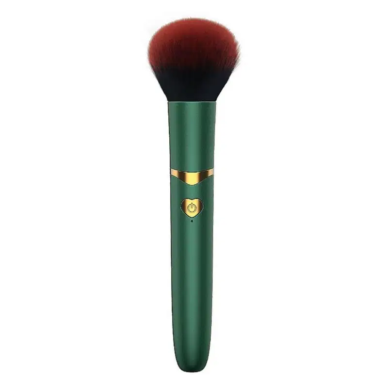Vibrador Discreto 7 Modos Formato Pincel de Blush Verde Sexy Import