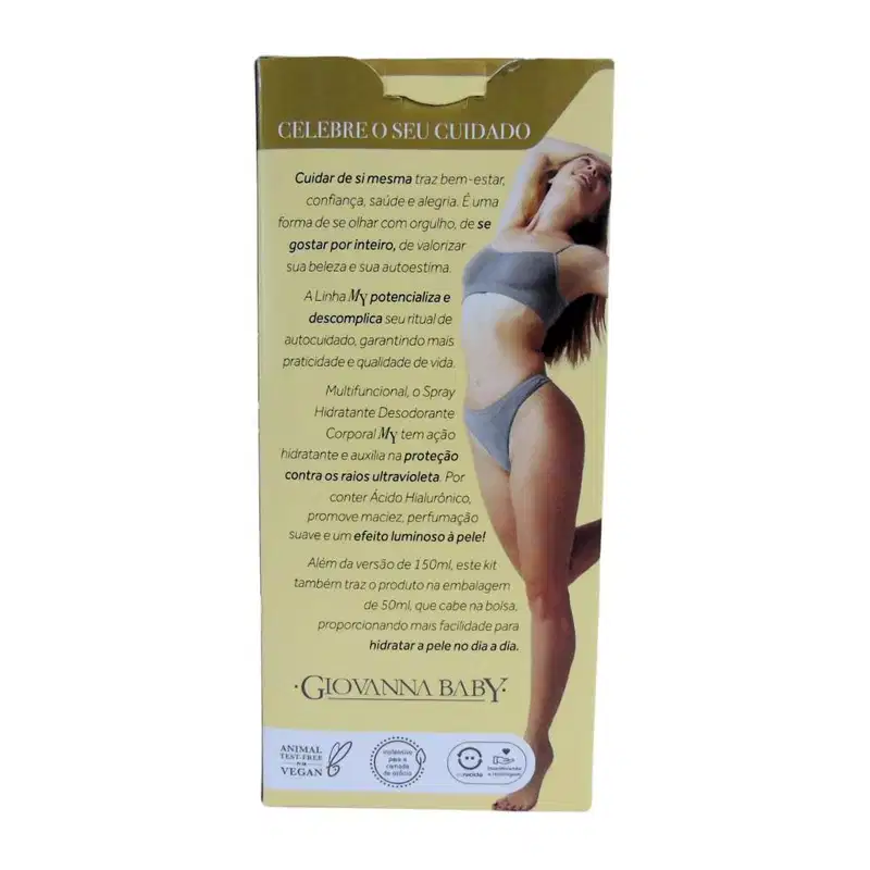 Kit Spray Giovanna Baby Desodorante Corporal Dolce Vanilla FPS10 Com 2