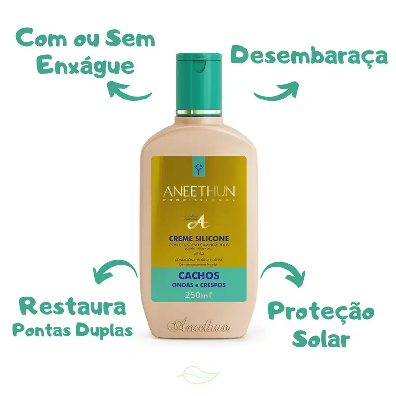 Kit 2 Cremes de Silicone Cachos Linha A Aneethun