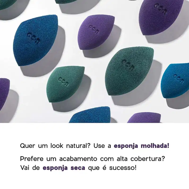 Océane Flat Blend Roxa - Esponja de Maquiagem