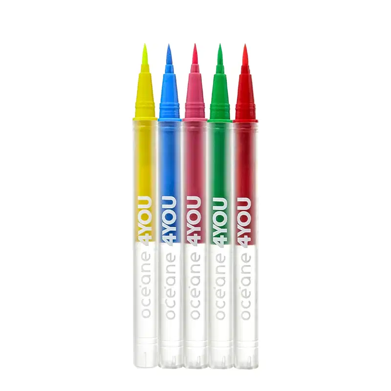 Kit Océane 4you Neon Yellow Blue Pink Green Orange - Caneta Delineadora (5 produtos)