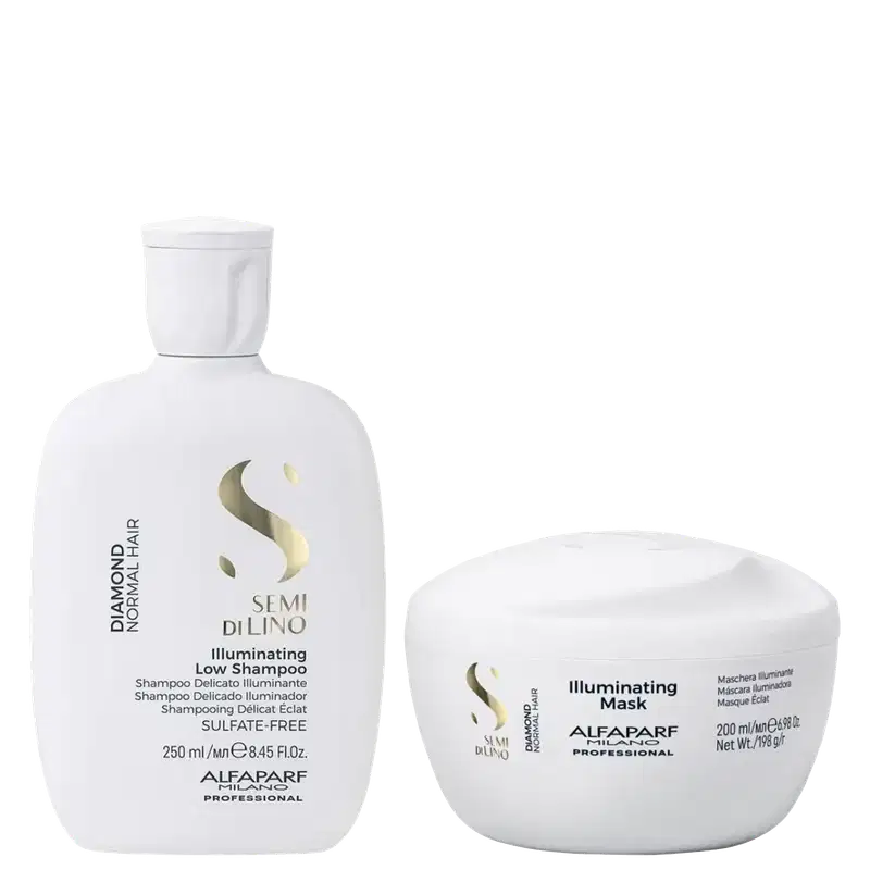 Kit Semi Di Lino Diamond Shampoo 250ml E Máscara 200ml