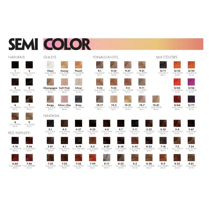 Amostra de cores