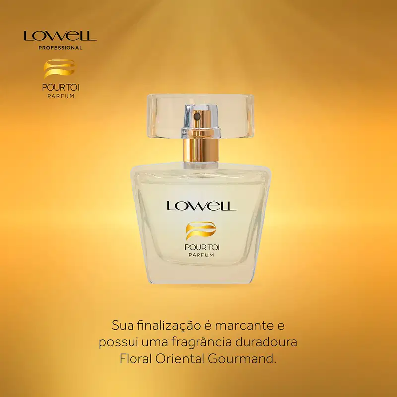 Lowell Liso Mágico Keeping Liss Shampoo Condicionador Spray e  Pour Toi Parfum Cabelo e Corpo (4 produtos)