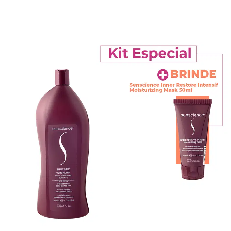 Kit Senscience True Hue Condicionador Litro e Inner Restore Intensif (2 produtos)