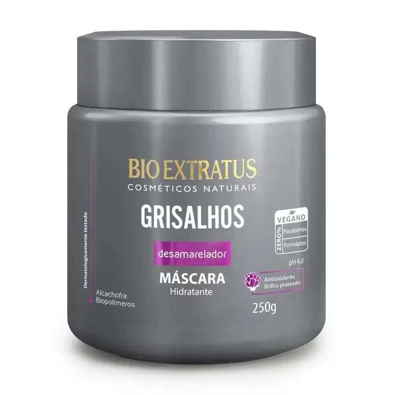 Kit Desamarelador Bio Extratus Grisalhos Shampoo e Máscara (250mL/g)