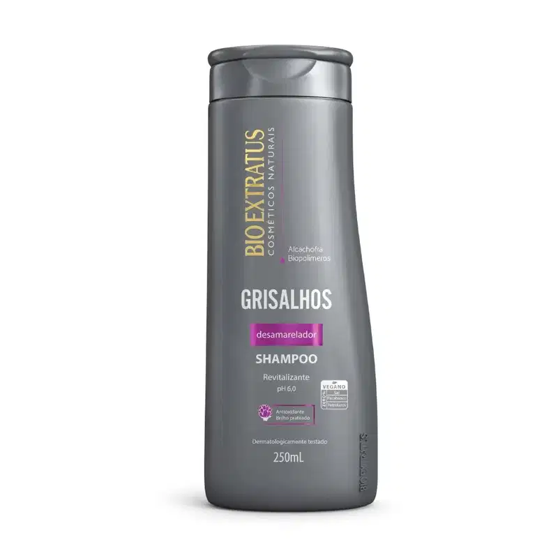 Kit Desamarelador Bio Extratus Grisalhos Shampoo e Máscara (250mL/g)