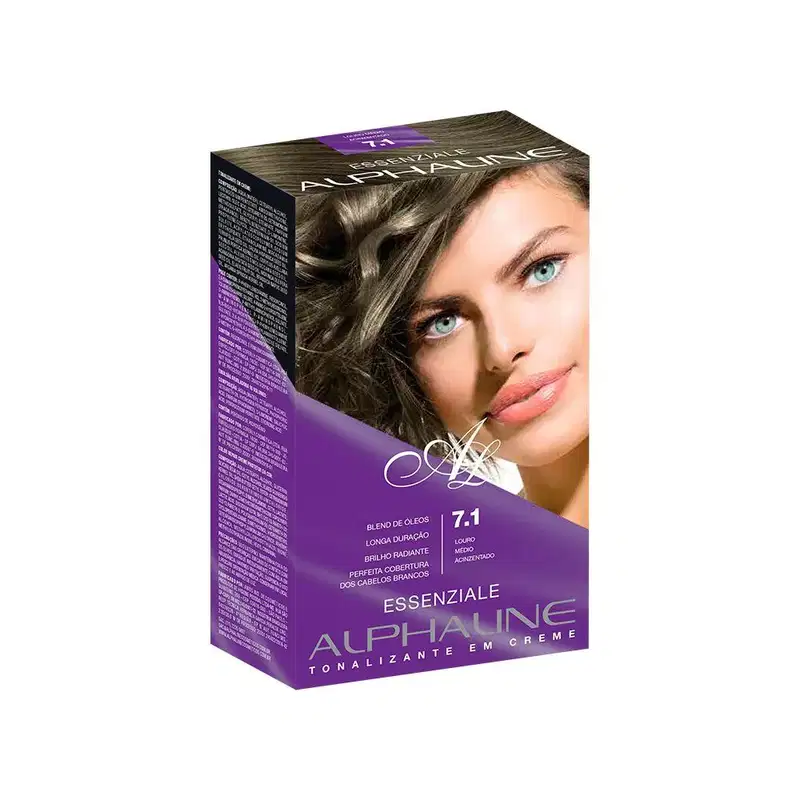 Kit Alpha Line Essenziale 7.1 Louro Medio Acinzentado - Tonalizante