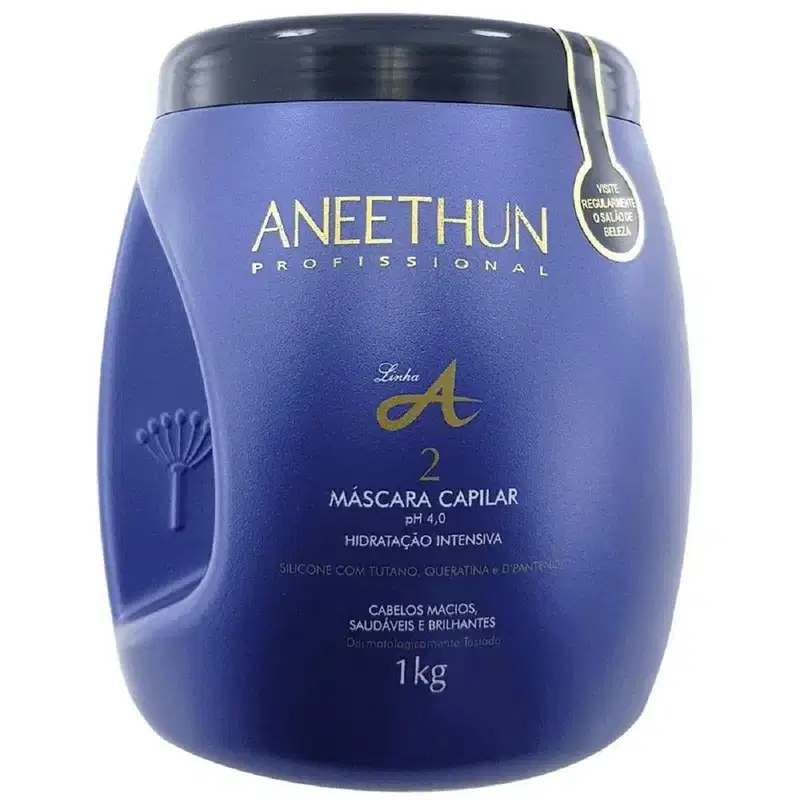 Kit Shampoo Creme e Máscara Aneethun Linha A Profissional