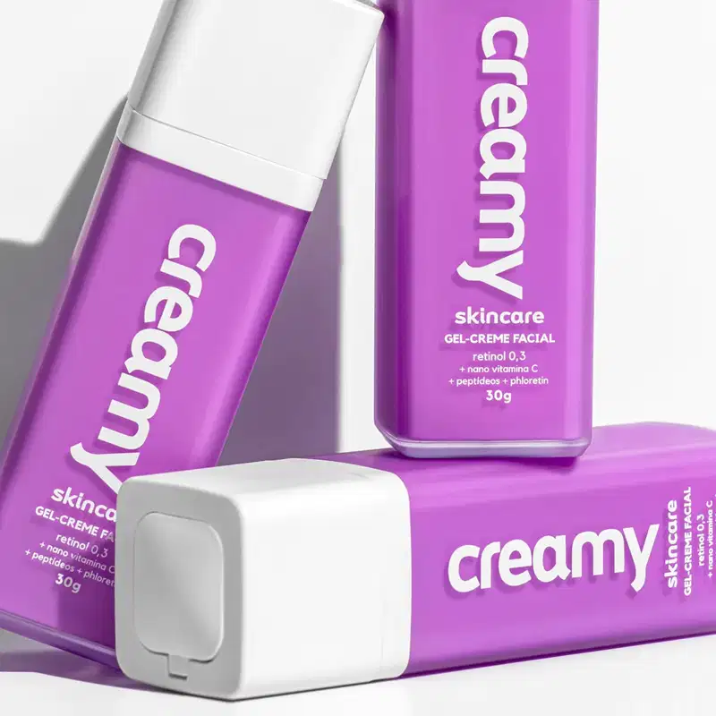 Kit Creamy Ácido Salicílico Solução Tônica Antiacne e Gel-Creme Retinol 0,3 (2 produtos)