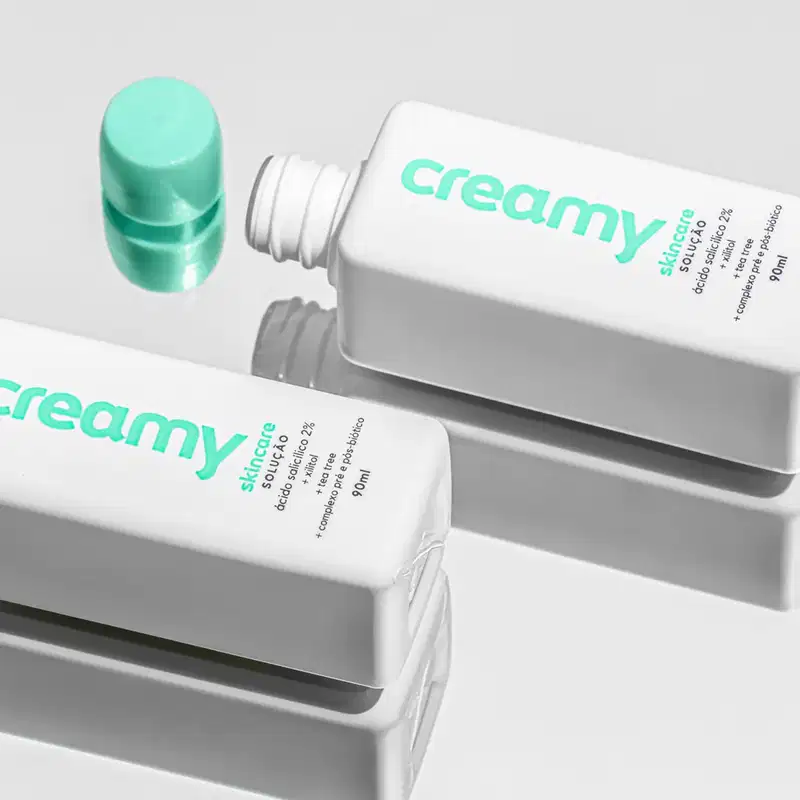 Kit Creamy Ácido Salicílico Solução Tônica Antiacne e Gel-Creme Retinol 0,3 (2 produtos)
