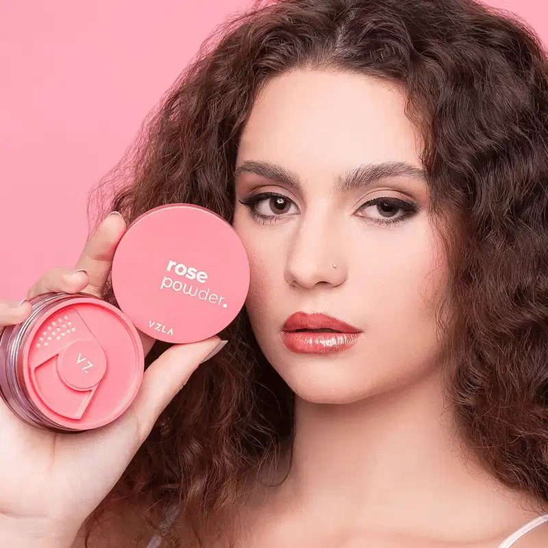 Vizzela Rose Powder - Pó Solto Facial Rosa 10g