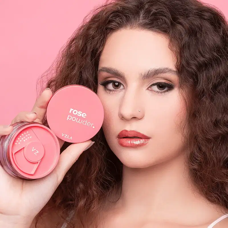 Vizzela Rose Powder - Pó Solto Facial Rosa 10g