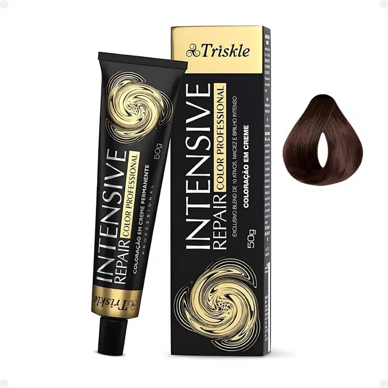 Coloração em Creme Triskle Intensive Repair 6.7 Chocolate