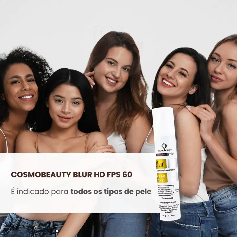Cosmobeauty Blur HD FPS 60 Anti Sinais Natural - Protetor Solar 50g