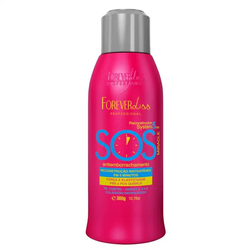 Kit Sos Reconstrutor Forever Liss 300ml Pente Beauty secret