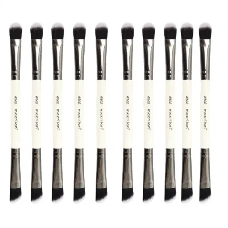 Combo 10 Unidades Pincel Duplo Para Sombra Linha W - Macrilan - W502