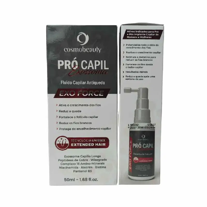 Cosmobeauty Pró Capil Exo Force - Fluido Capilar Antiqueda 50ml