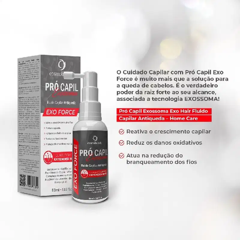Cosmobeauty Pró Capil Exo Force - Fluido Capilar Antiqueda 50ml