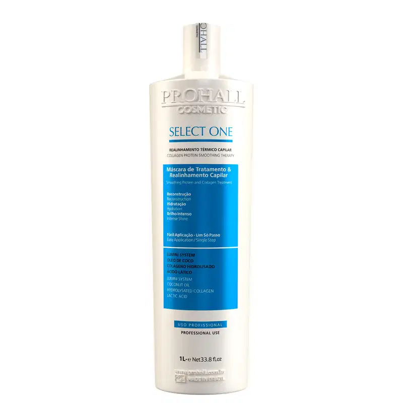 Escova Select One 300ml e Óleo Reparador Absolut Oil Prohall