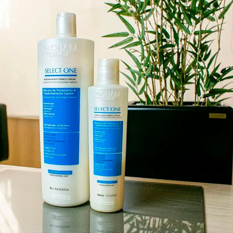 Escova Select One 300ml e Óleo Reparador Absolut Oil Prohall
