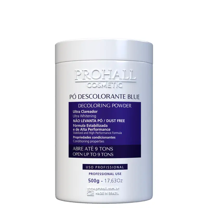 Kit Prohall Matizador Caramelo e Pó Descolorante Azul
