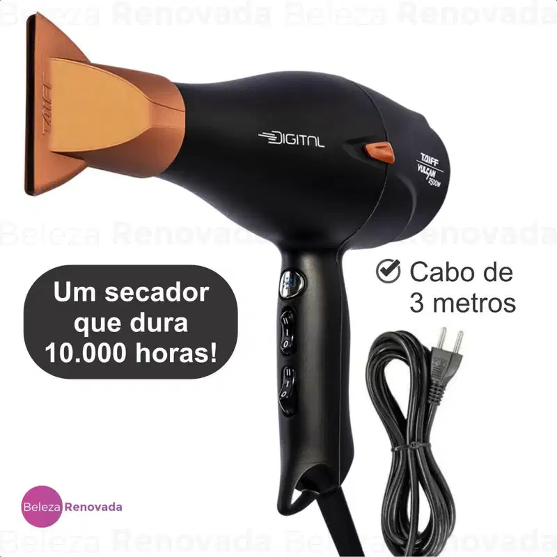 Secador Taiff Digital Vulcan 2500w Profissional Original