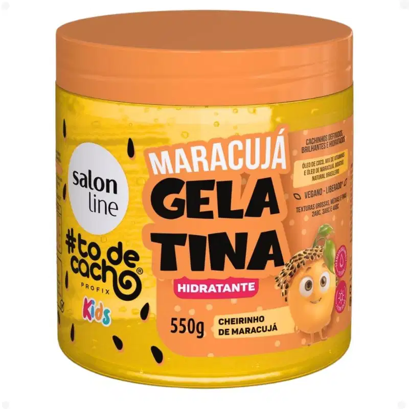 Kit Salon Line Kids 4 Gelatina: Melão, Maracujá, Uva e Melancia