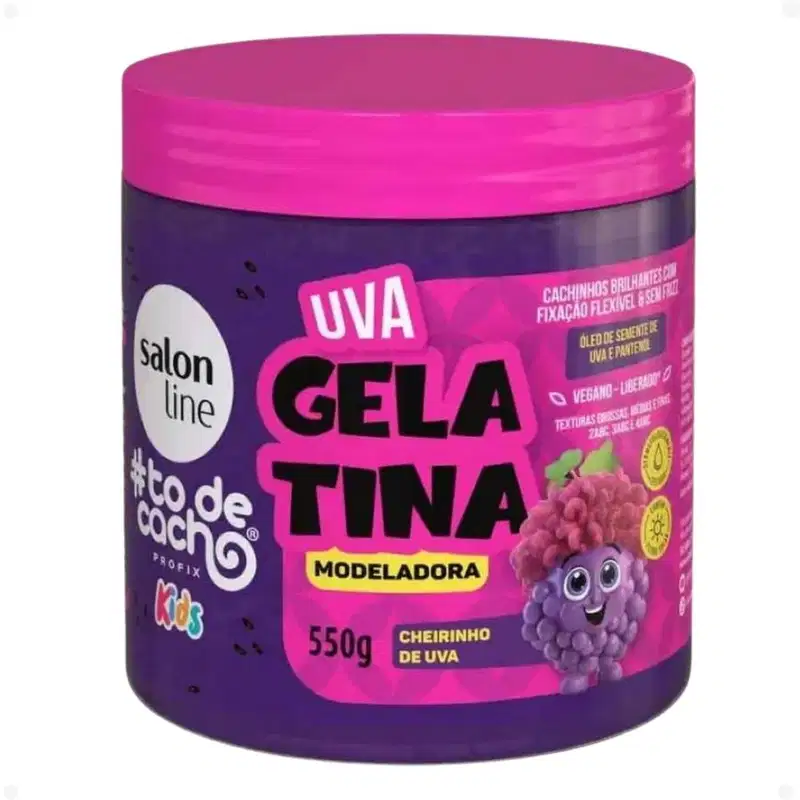 Kit Salon Line Kids 4 Gelatina: Melão, Maracujá, Uva e Melancia