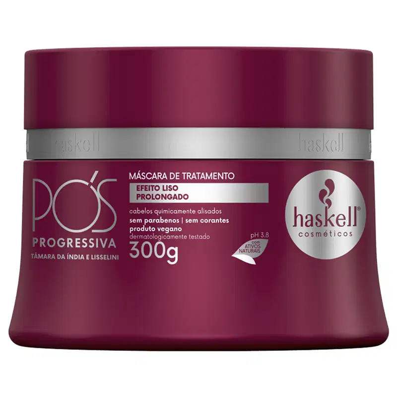 Kit Pós-Progressiva Haskell Shampoo+ Condicionador+ Máscara 300ml/ 300g