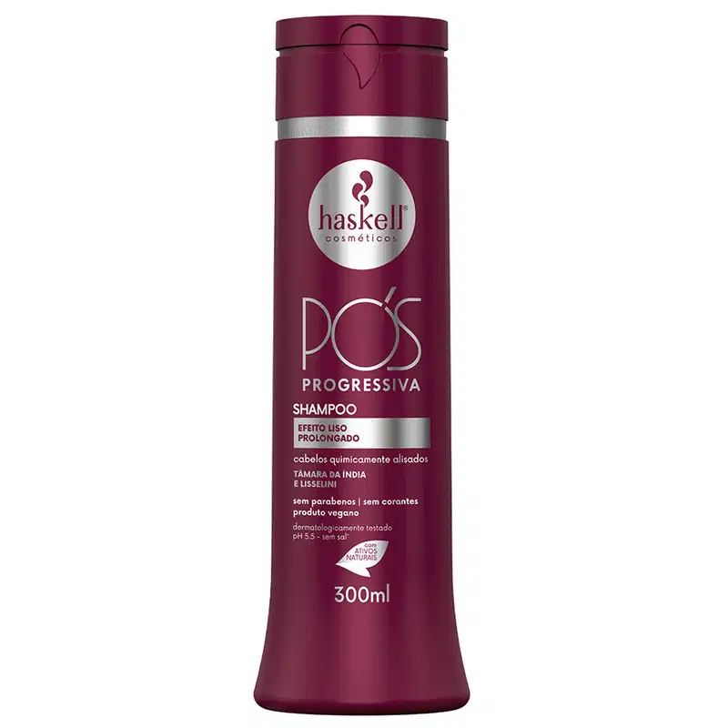 Kit Pós-Progressiva Haskell Shampoo+ Condicionador+ Máscara 300ml/ Fluido