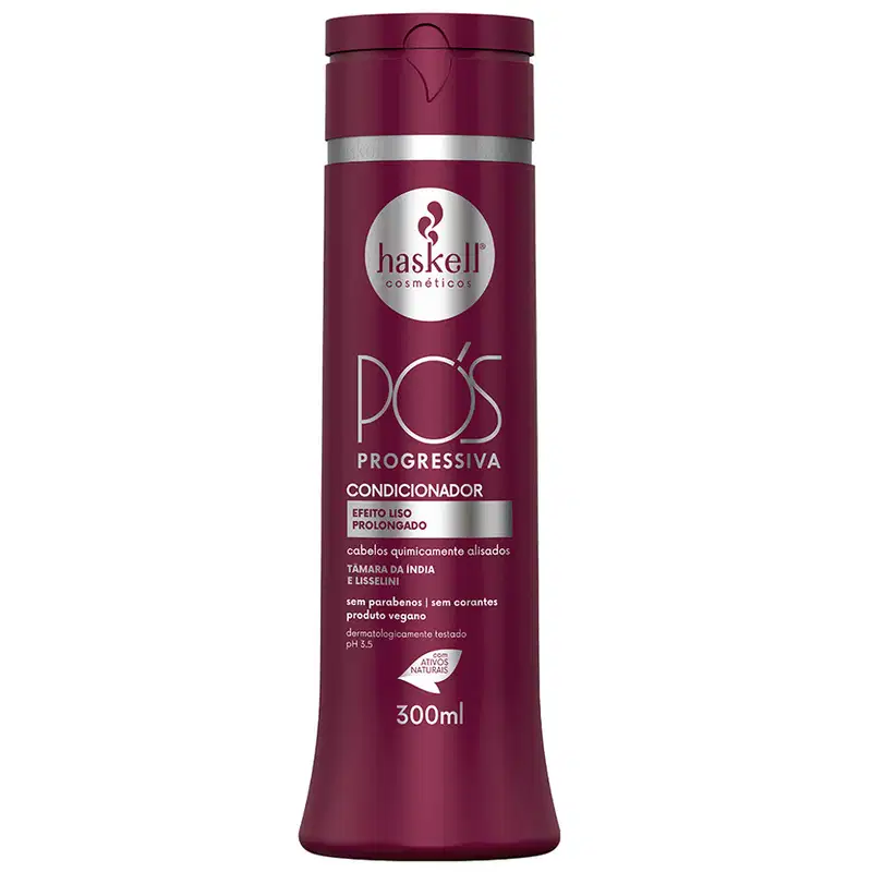 Kit Pós-Progressiva Haskell Shampoo+ Condicionador+ Máscara 300ml/ Fluido