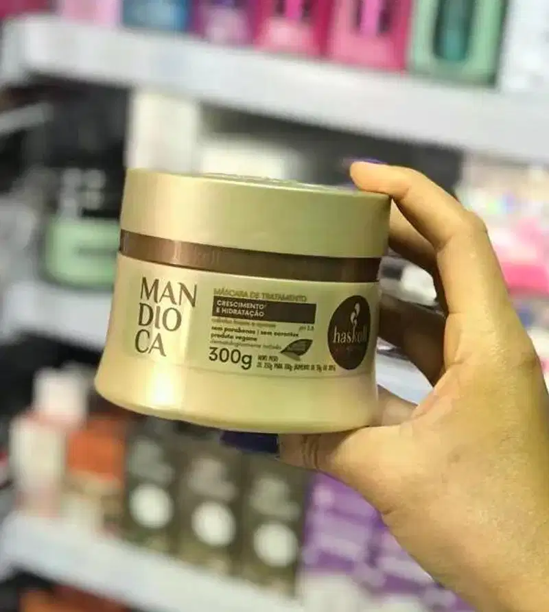 Kit de Máscaras Vegana para Cronograma Capilar Haskell Cavalo Forte Mandioca Murumuru 300g
