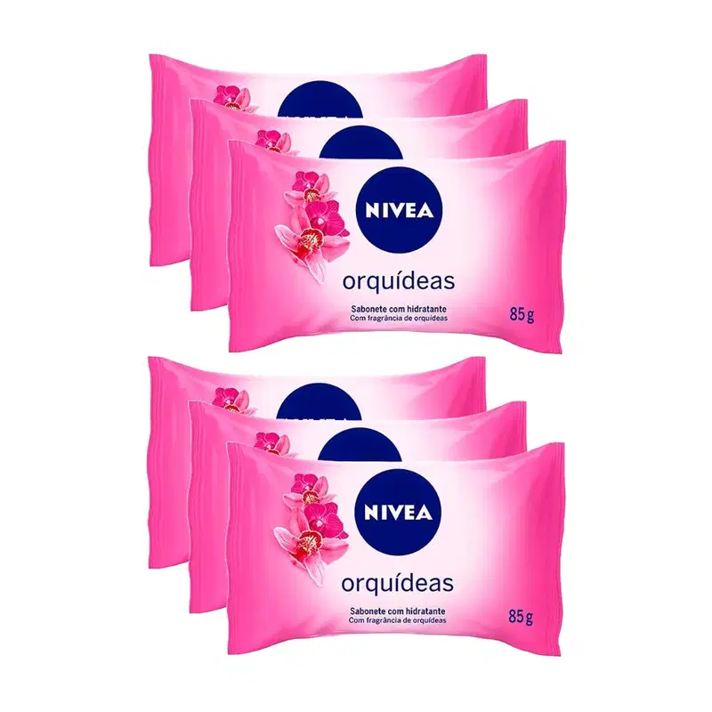 Kit Sabonete Nivea Orquideas 85g c/6un