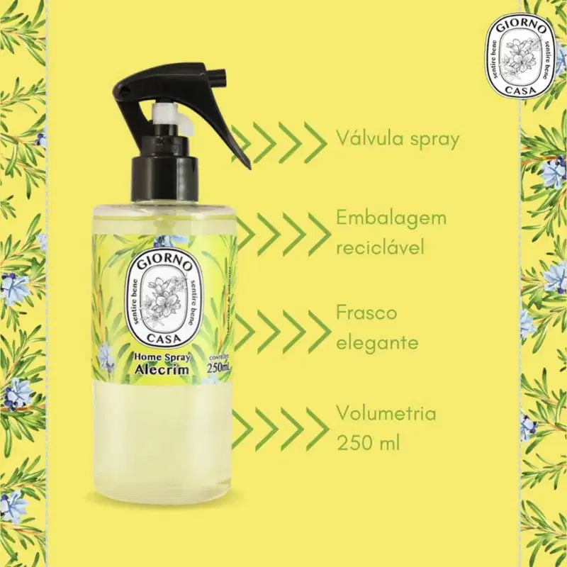 Giorno Casa - home spray alecrim 250ml