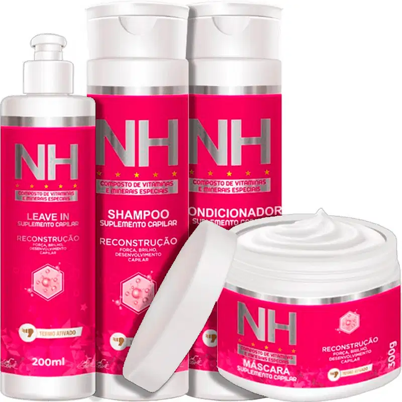 Kit Belkit NH New Hair Reconstrução Capilar (4 Produtos)