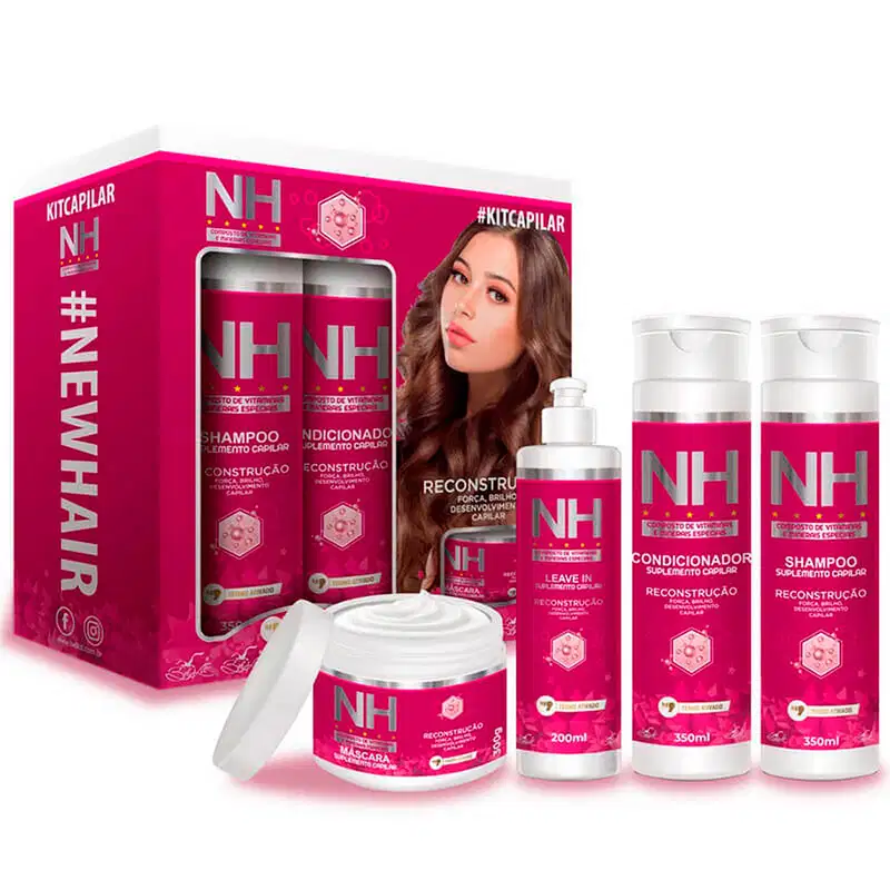 Kit Belkit NH New Hair Reconstrução Capilar (4 Produtos)