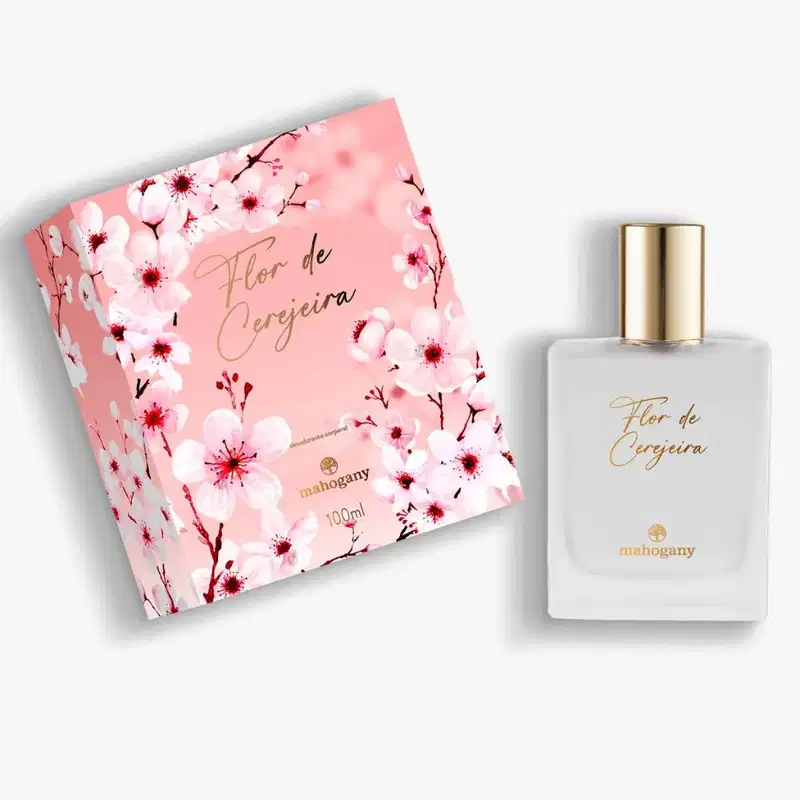 Desodorante Colônia Feminino Flor de Cerejeira Mahogany, 100ml.