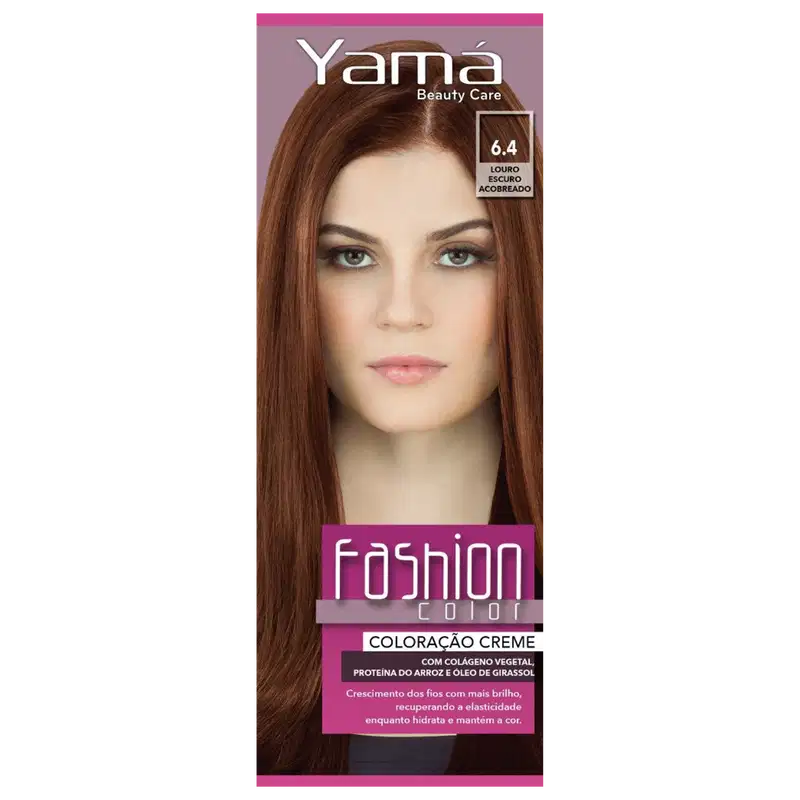 Yamá Beauty Care Fashion Color 6.4 Louro Escuro Acobreado - Coloração 60g