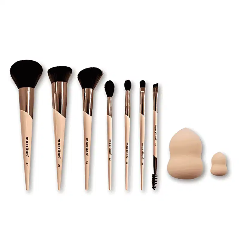 Kit ED200 com 7 pincéis e 2 esponjas Inspirado em Você Macrilan