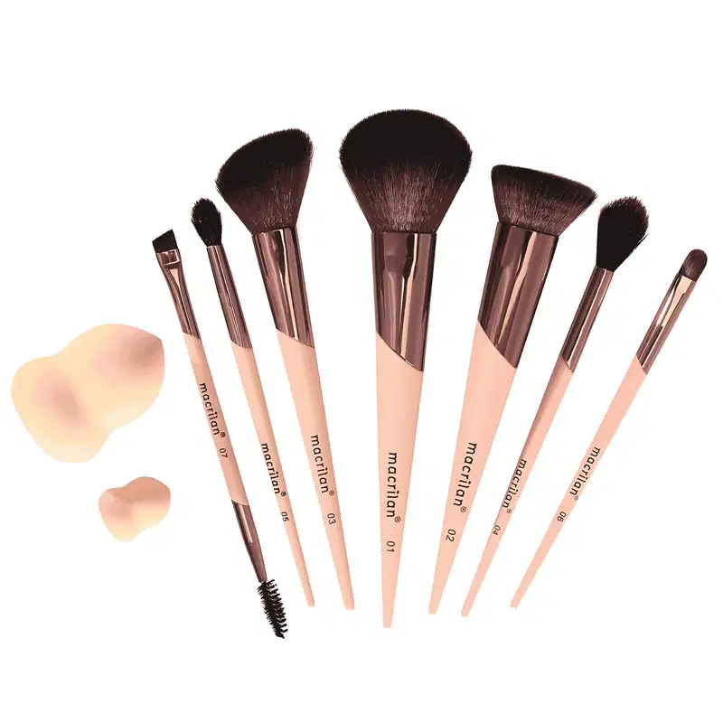 Kit ED200 com 7 pincéis e 2 esponjas Inspirado em Você Macrilan