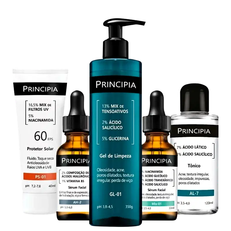 Kit Principia Tratamento Antiacne Avançado (5 Produtos)