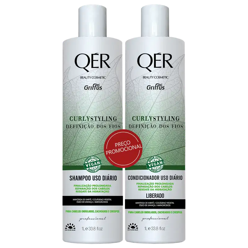 Kit Griffus QÉR Curly Styling Duo (2 Produtos)