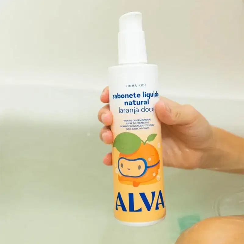 Alva Kids Laranja Doce - Sabonete Líquido Infantil 250ml