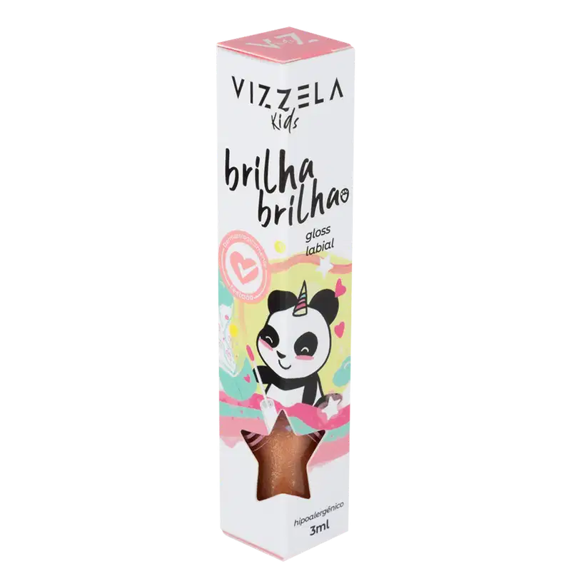 Vizzela Cosméticos Kids Brilha Brilha Cometa - Gloss Labial 3ml