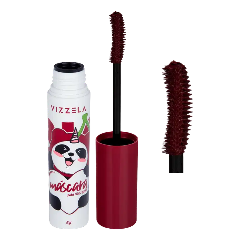 Vizzela Cosméticos Big No Panda Cherry Bordô - Máscara para Cílios 5g