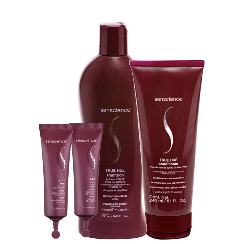 Kit Senscience True Hue + CPR (4 Produtos)